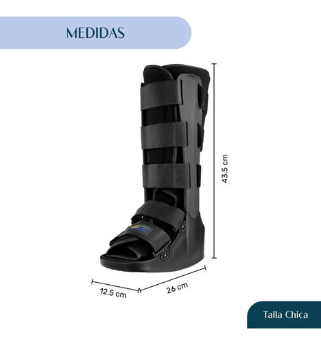 Bota Ortopedica Larga Inmovilizador Tobillo Talla Gd