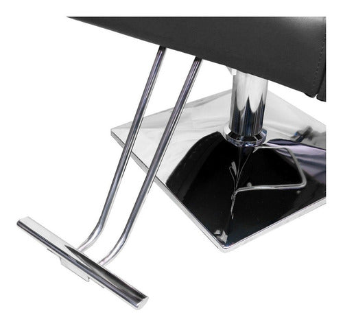 Sillon para Barberia Estetica Cuadrado Hidraulico Ajustable Color Negro