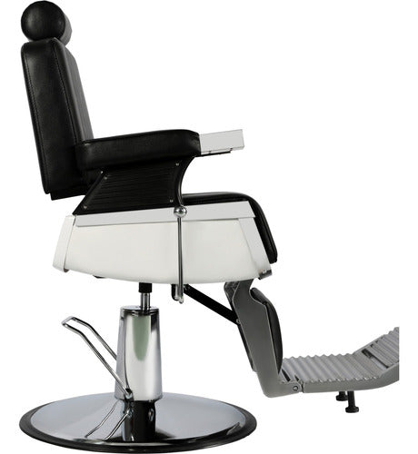 SillÃ³n Barberia Silla Reclinable Premium Giro 360Â° NeumÃ¡tica negro