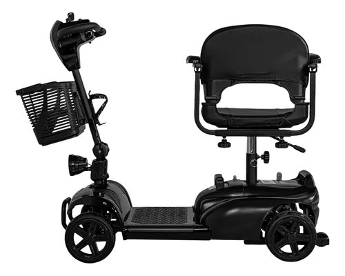 Silla Ruedas Electrica Scooter Recargable Luz Led Plegable	negro