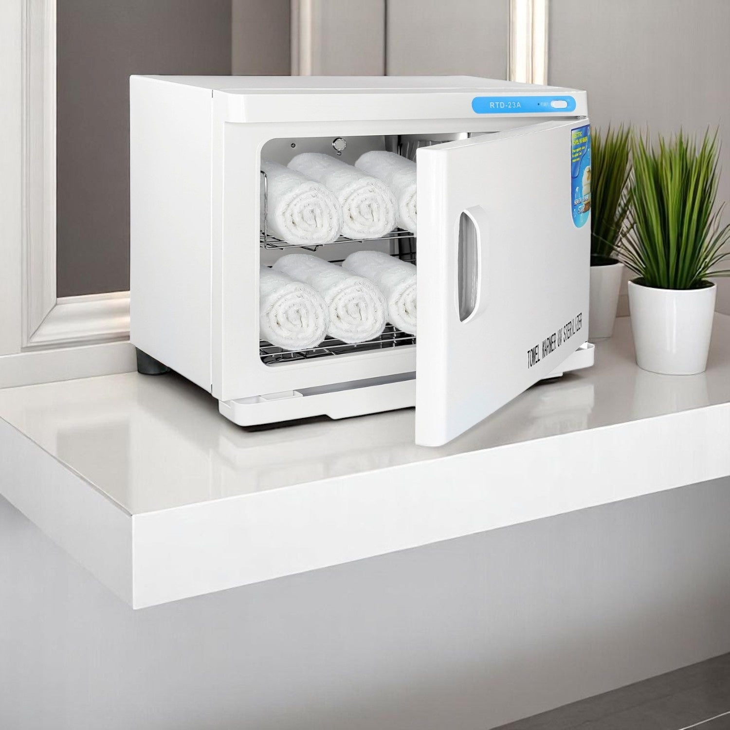 Calentador Esterilizador Toallas Luz Uv Estetica Spa