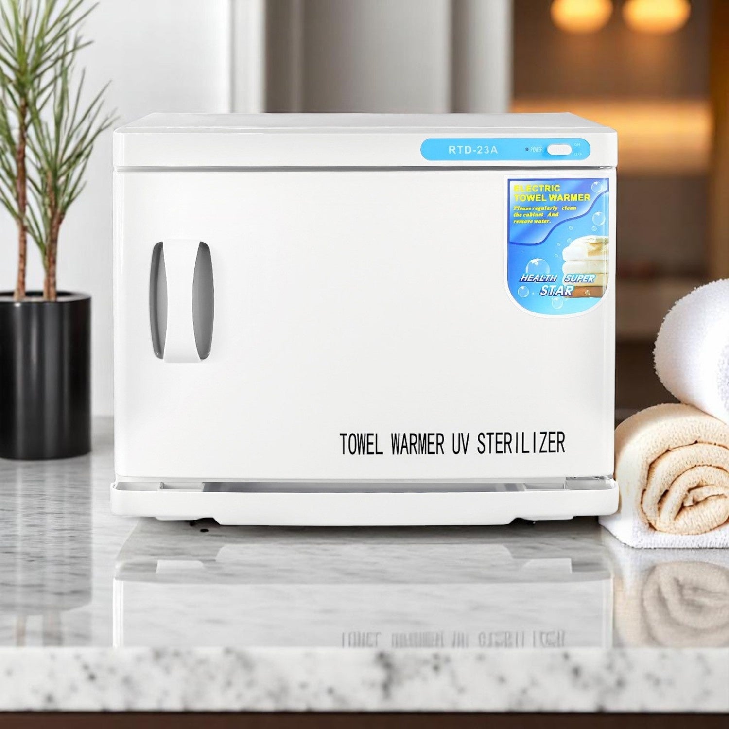Calentador Esterilizador Toallas Luz Uv Estetica Spa