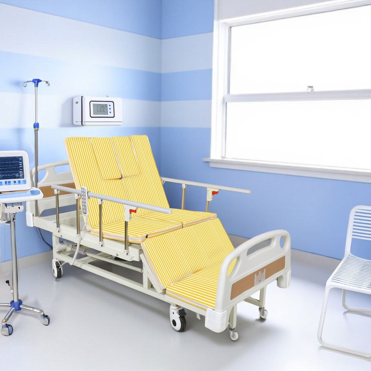 Cama Hospitalaria Electrica 6 Funciones Comodo Lujo Premium