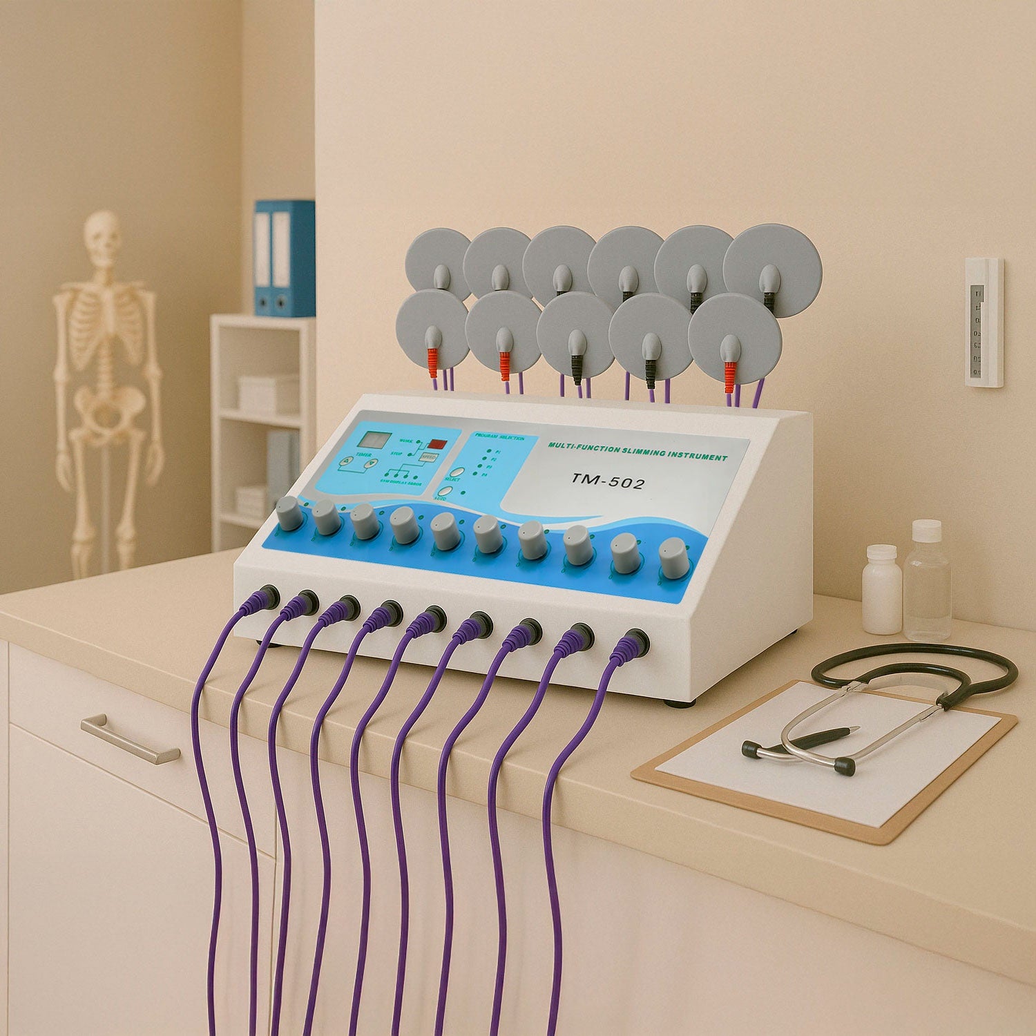 Maquina Electroestimulacion Muscular Terapeutica 20 Parches