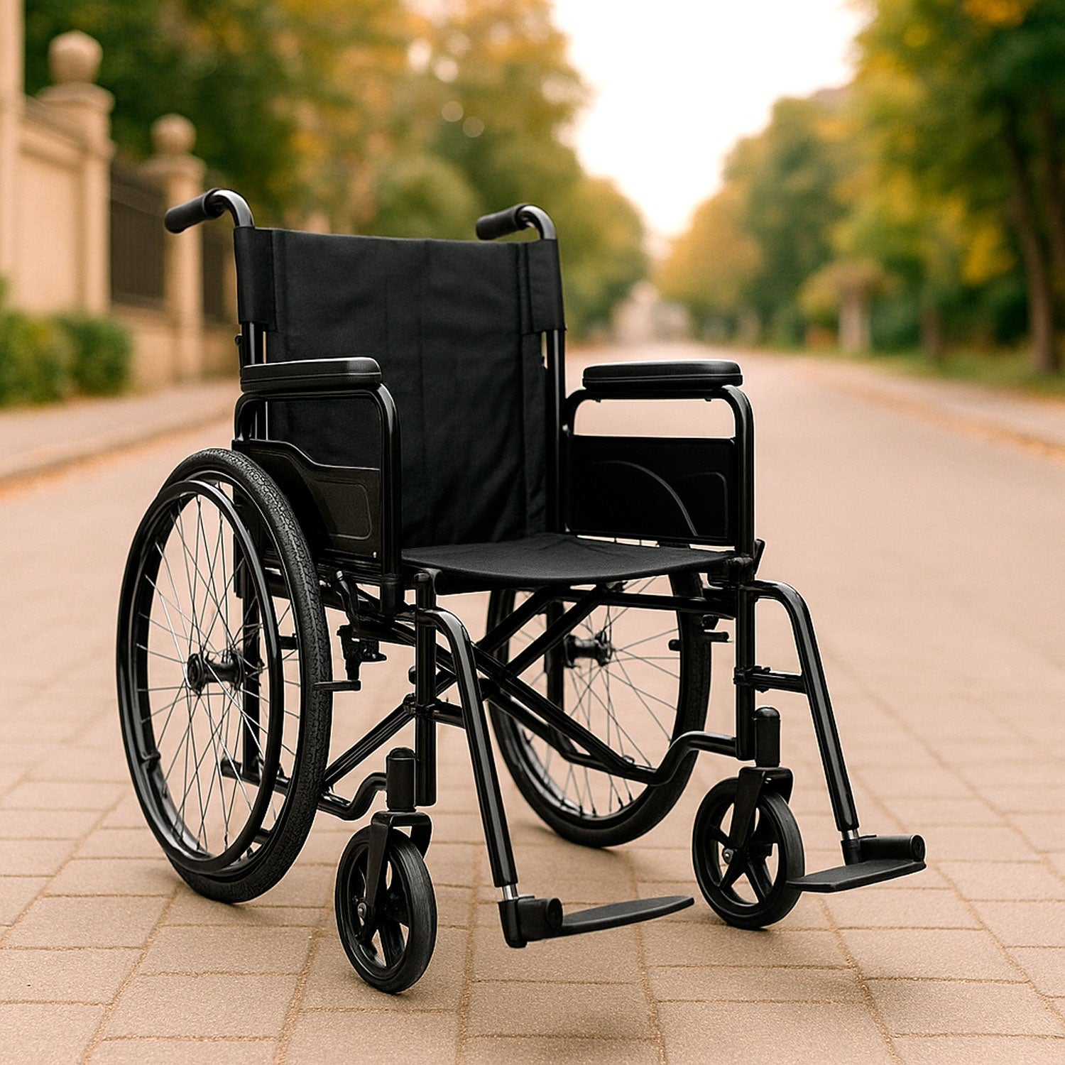 Silla Ruedas Adulto Aluminio Plegable Ligera Soporta 120kg Nanofort