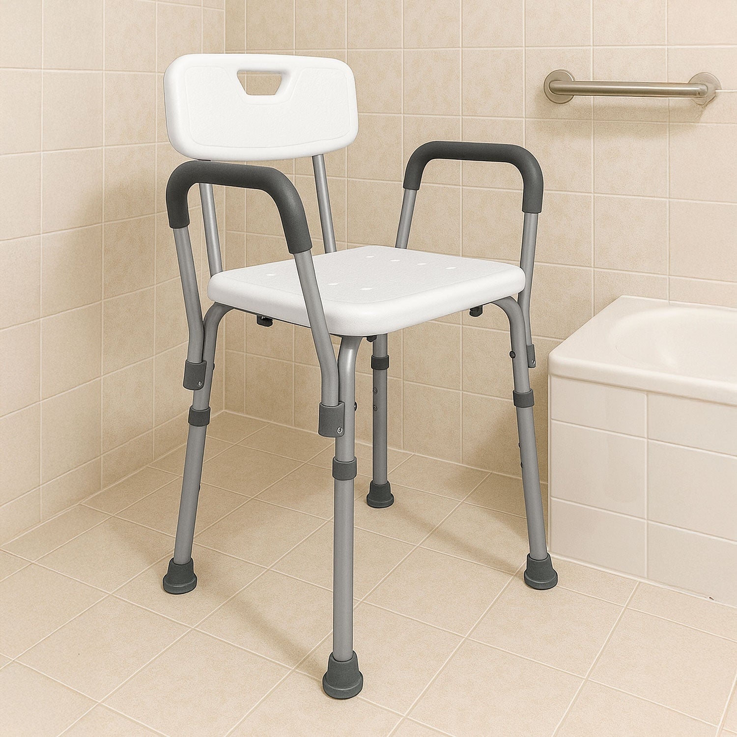 Silla Baño Discapacitados Ducha Banco Portatil Ajustable