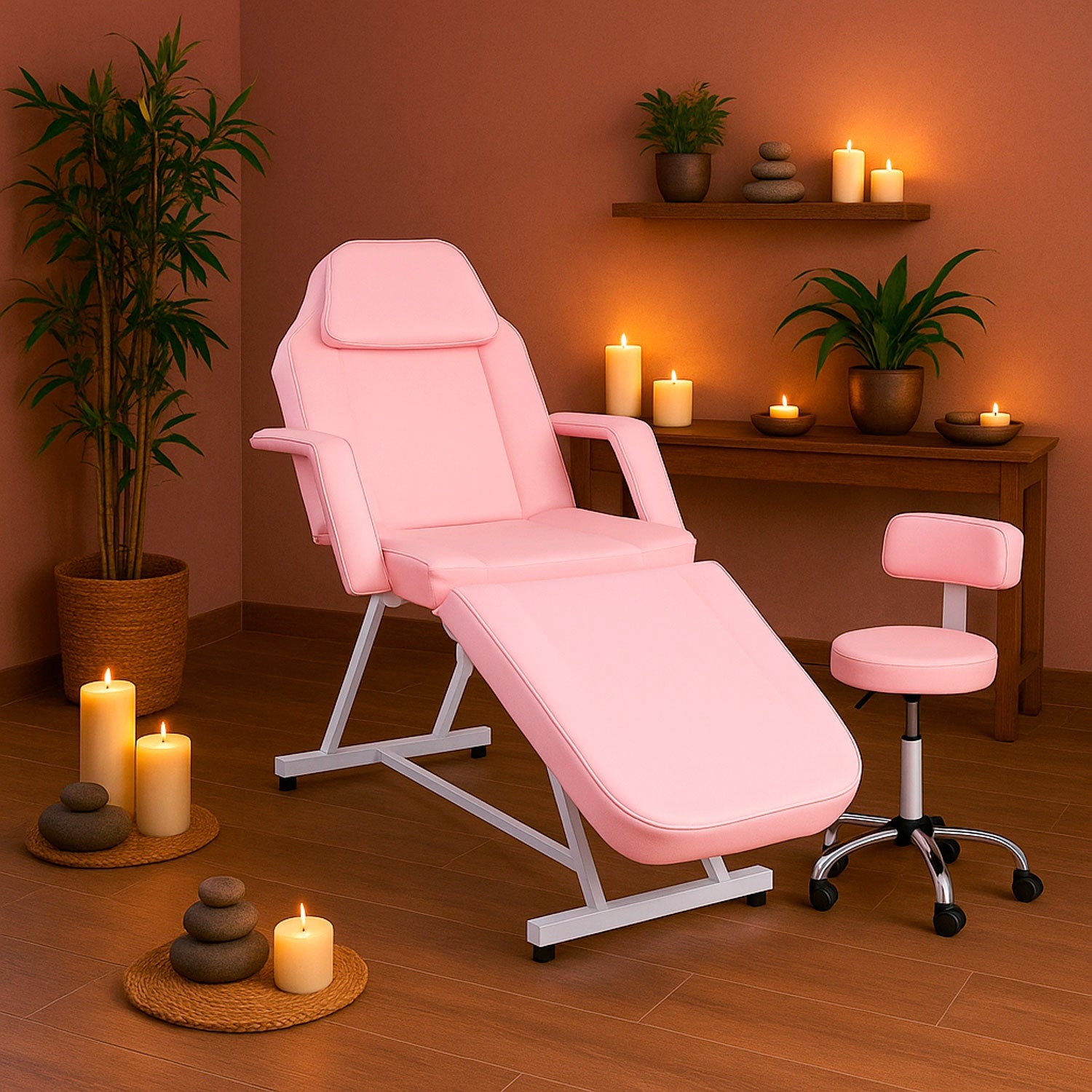Silla Faciales Reclinable Tatuaje Sillon Cama Masaje Spa Profesional