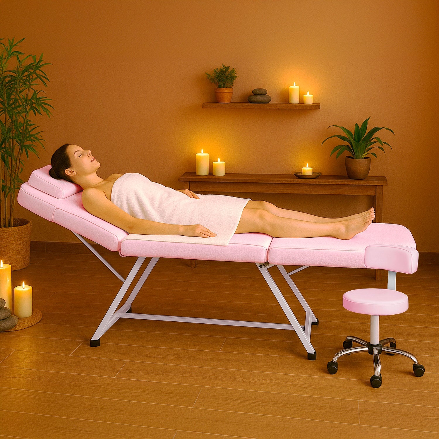 Silla Faciales Reclinable Tatuaje Sillon Cama Masaje Spa Profesional