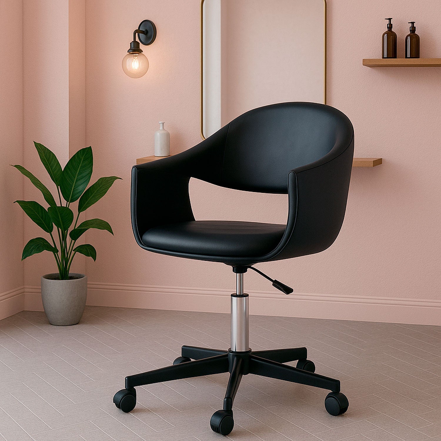 Silla Giratoria Estetica Spa Peluqueria Salon 5 Llantas