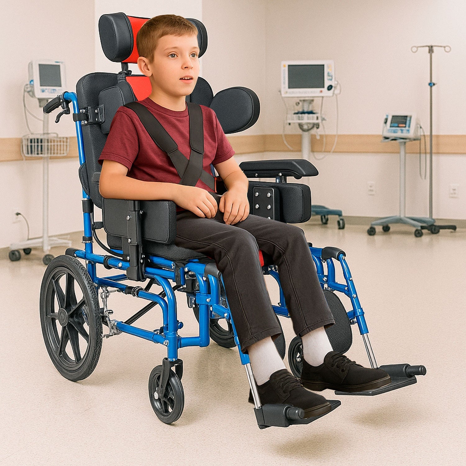 Silla De Ruedas Pci Paralisis Cerebral Adultos Infantil 20'