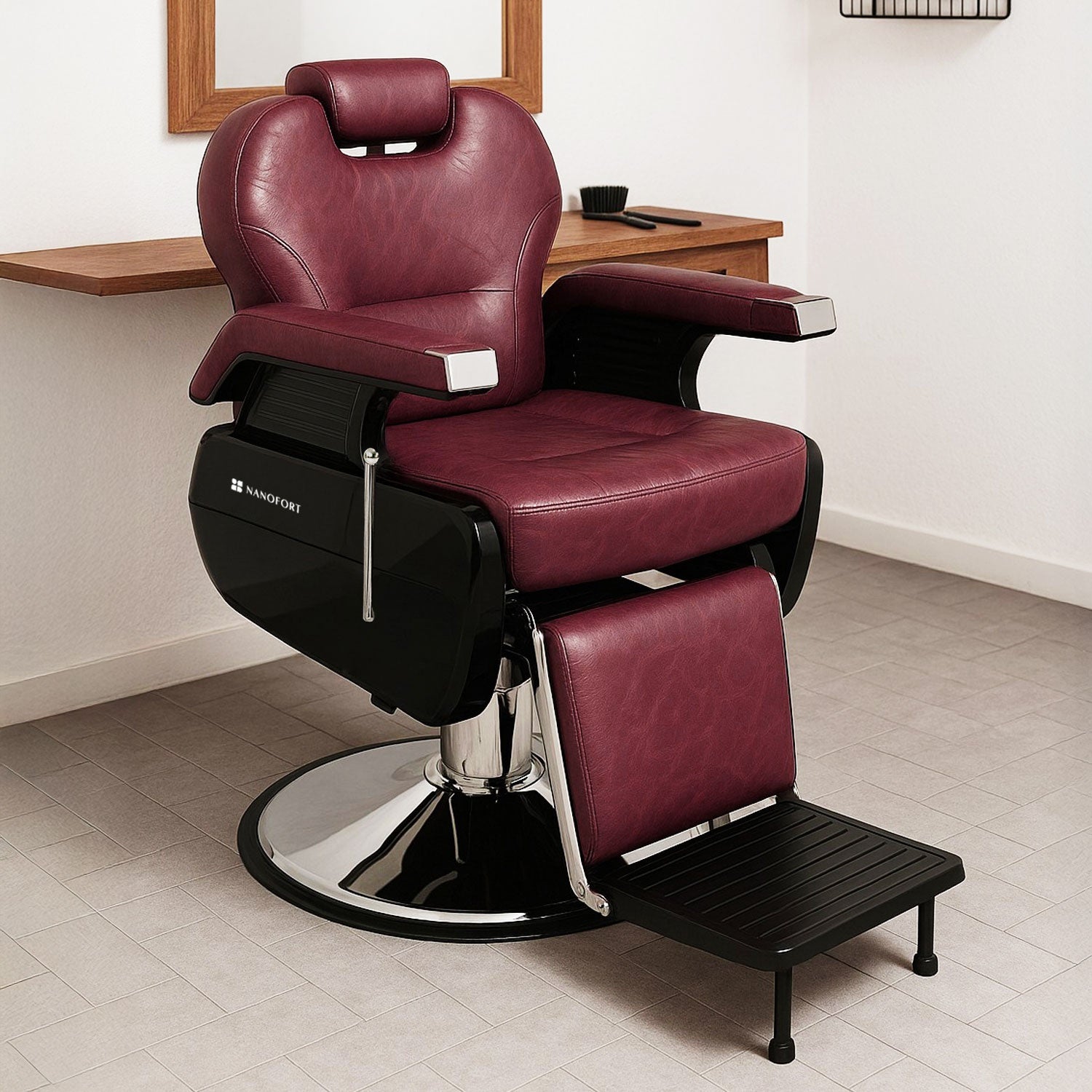 Sillon Barbero Peluqueria Silla Barberia Estetica Rudo