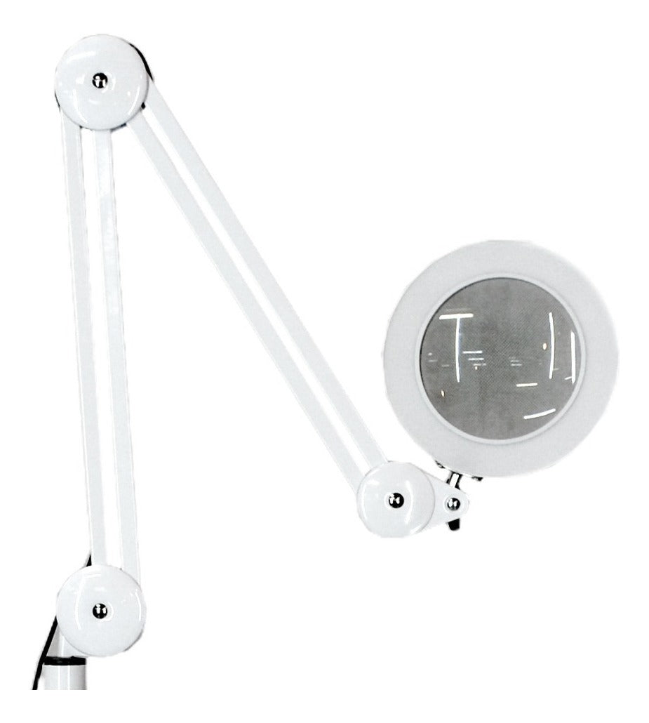 HIZLJJ - Lámpara lupa facial con 5 dioptrías y soporte de suelo giratorio,  ajustable, para salón de belleza facial, joyería, lectura, máquina